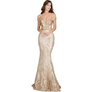 🆕NWT PROM BRIDESMAIDS Off the Shoulder Gown